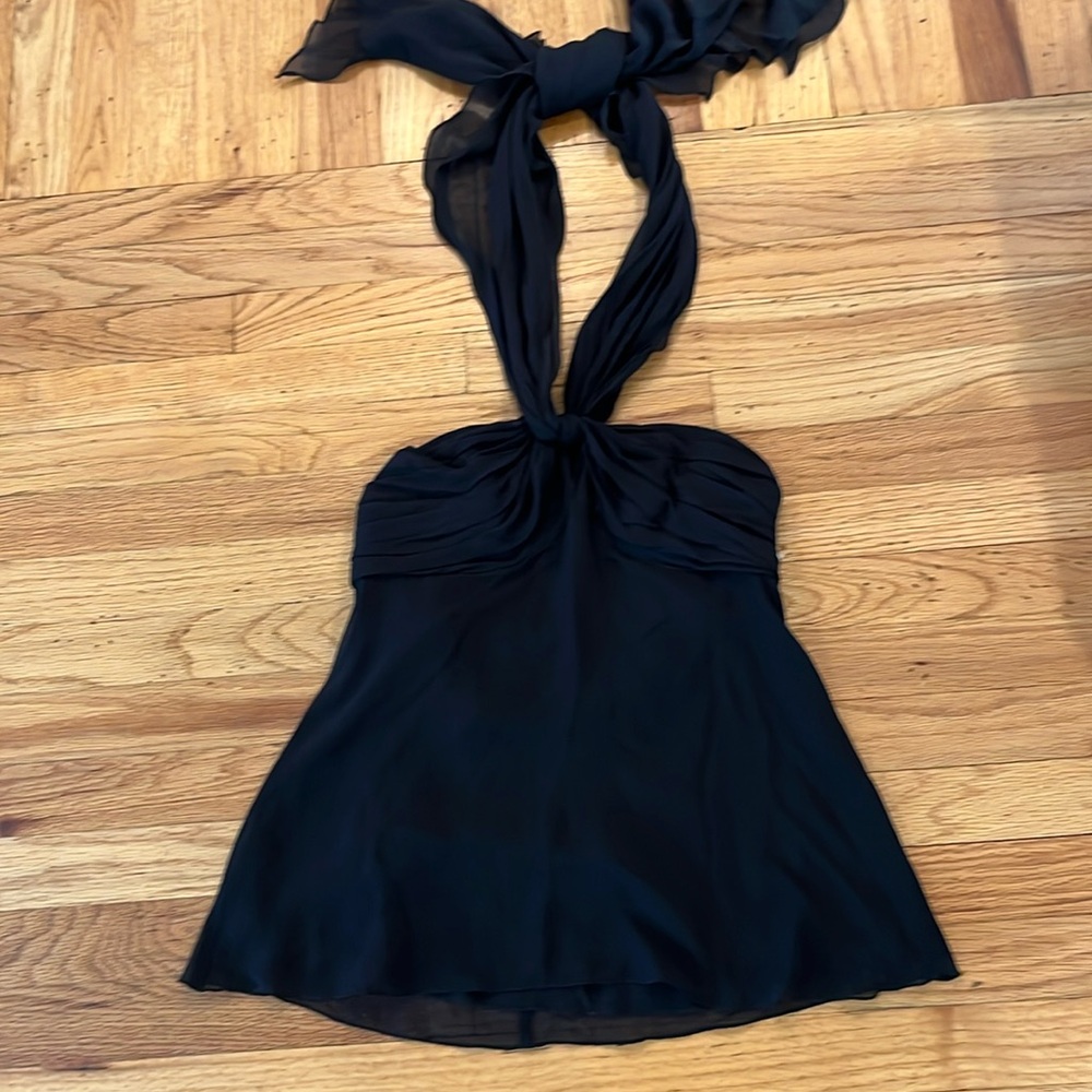 NWT Hanna G Silk halter top